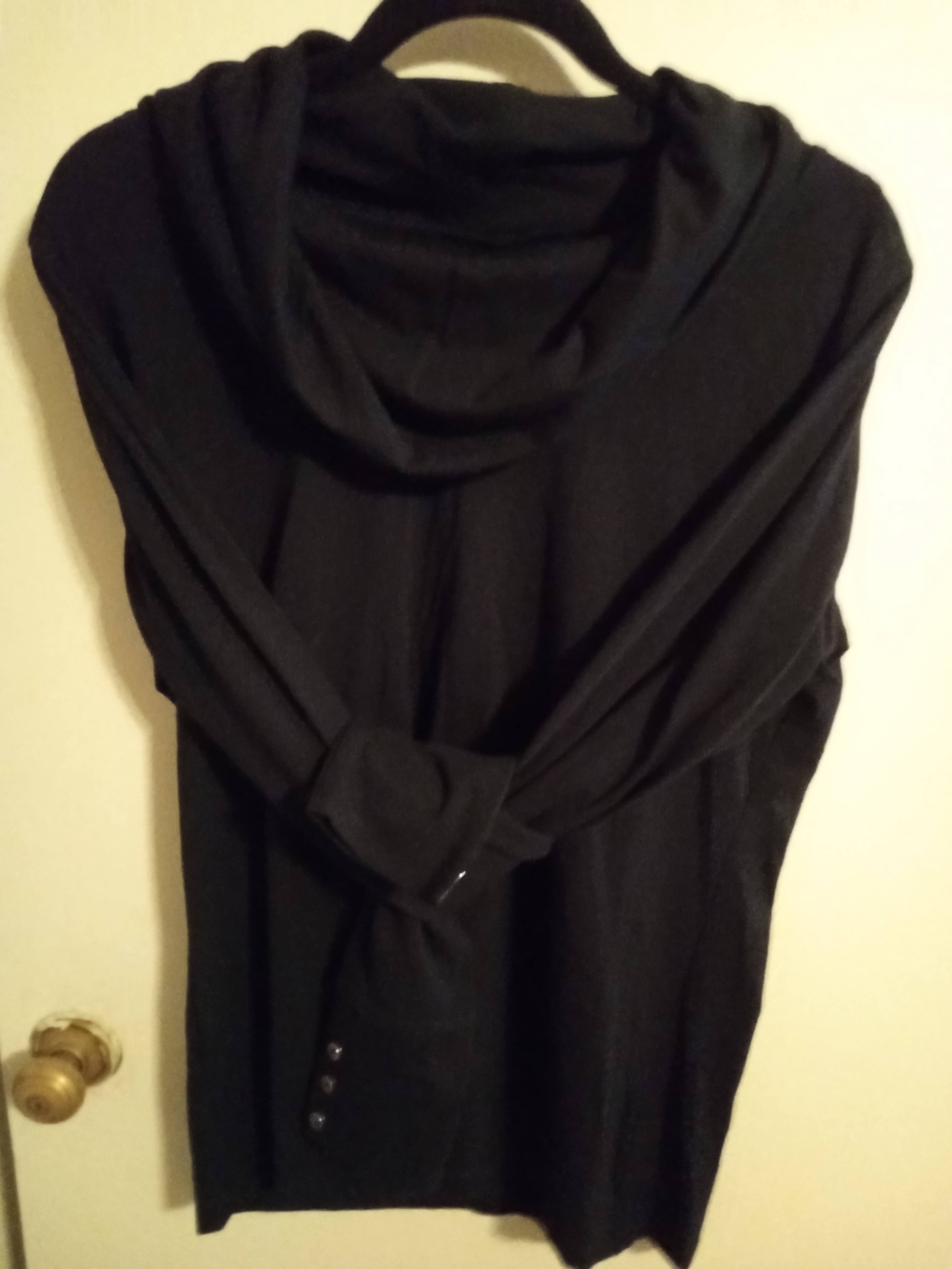 Merona Black Cowl Neck Long Sleeve Sweater